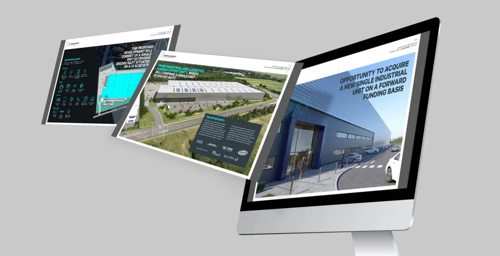 NEP200 funding brochure shown on desktop screens